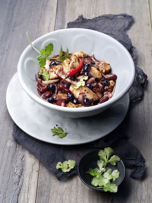 Hähnchen-Blaubeer-Chili