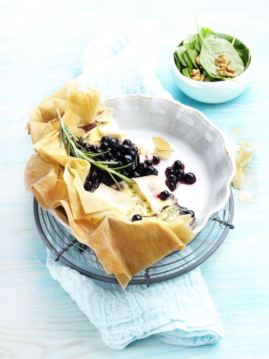 Blaubeer-Tarte mit Ziegenkäse
