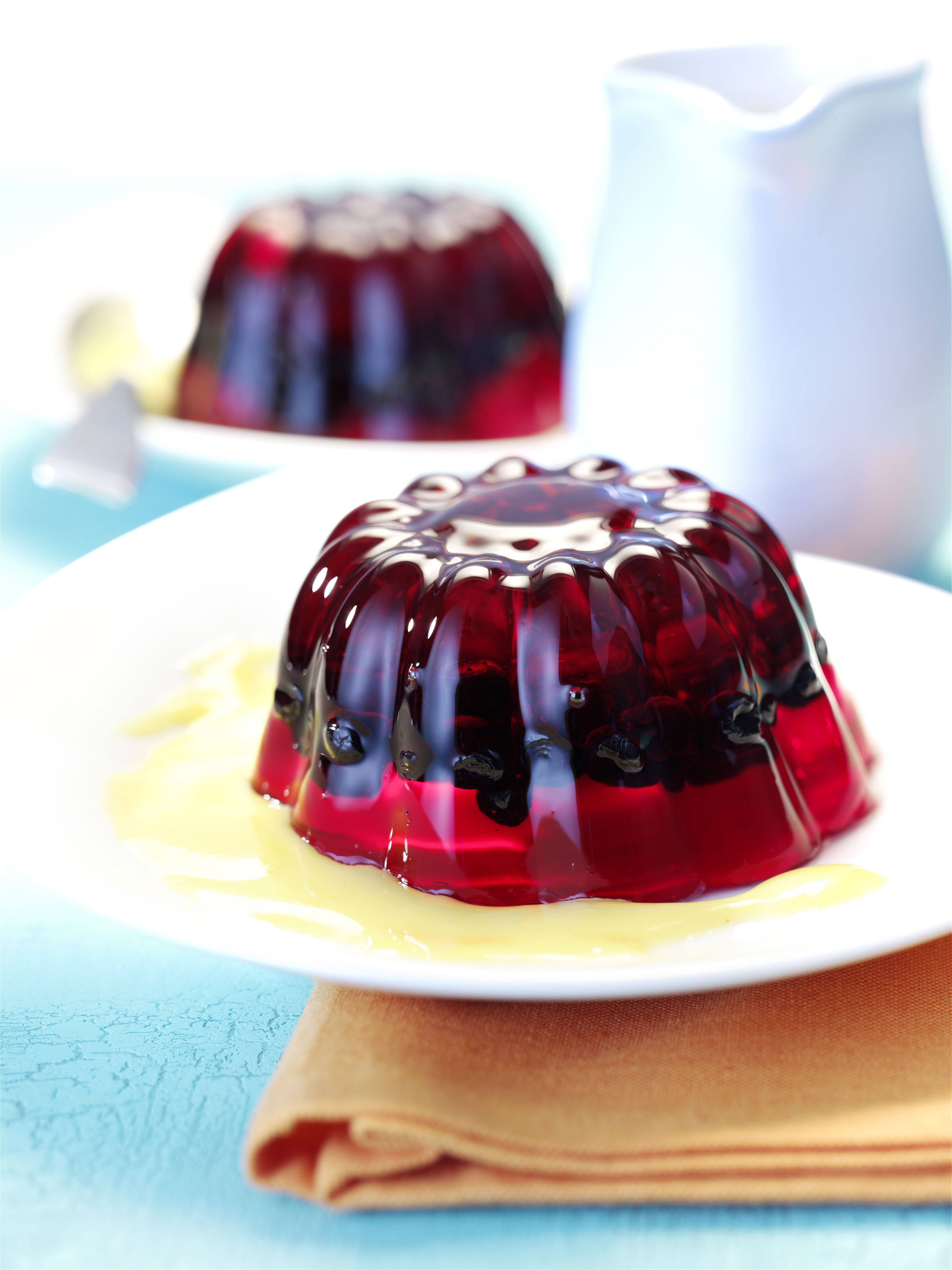 Blaubeer-Wackelpudding